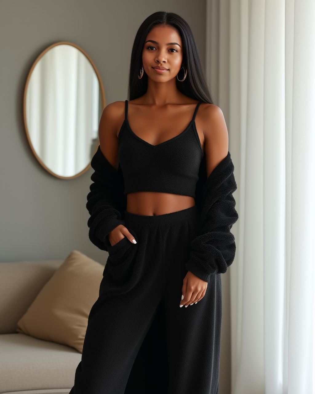 3-Piece Fuzzy Fleece Loungewear Set